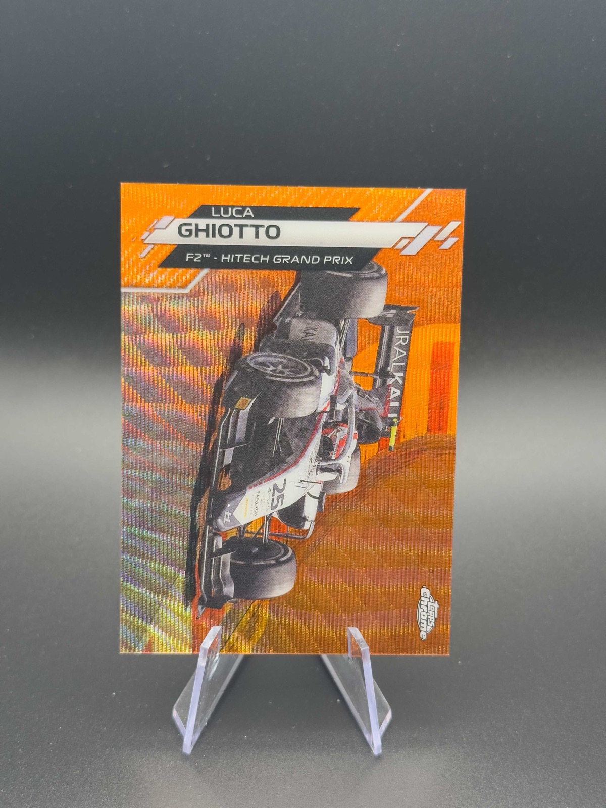 2020 Topps Chrome F1 Luca Ghiotto #80 Orange Wave Refractor /25