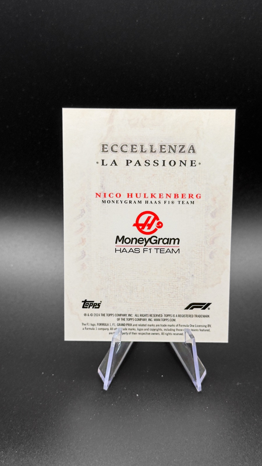 2024 Topps Eccellenza Nico Hulkenberg La Passione back