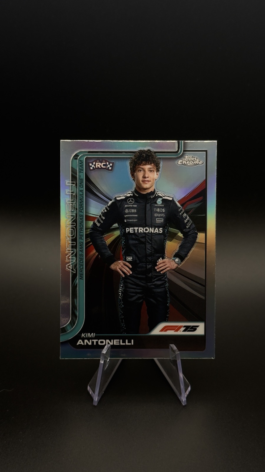 2025 Topps Chrome F1 Kimi Antonelli #8 Refractor RC
