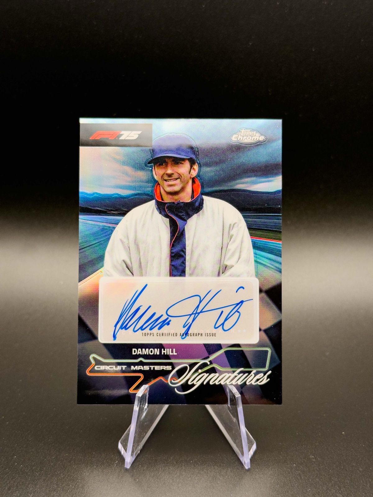 2025 Topps Chrome F1 Damon Hill #CMS-HIL Circuit Masters AUTO, base unnumbered