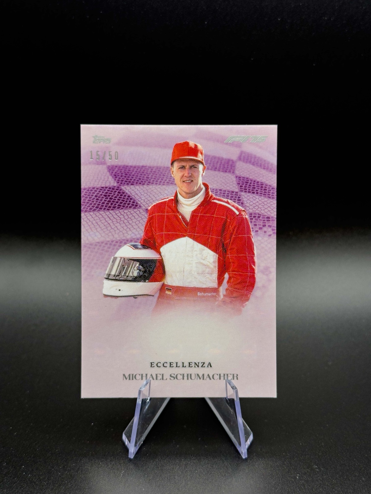 2025 Topps Eccellenza F1 Michael Schumacher Veterano, Purple /50