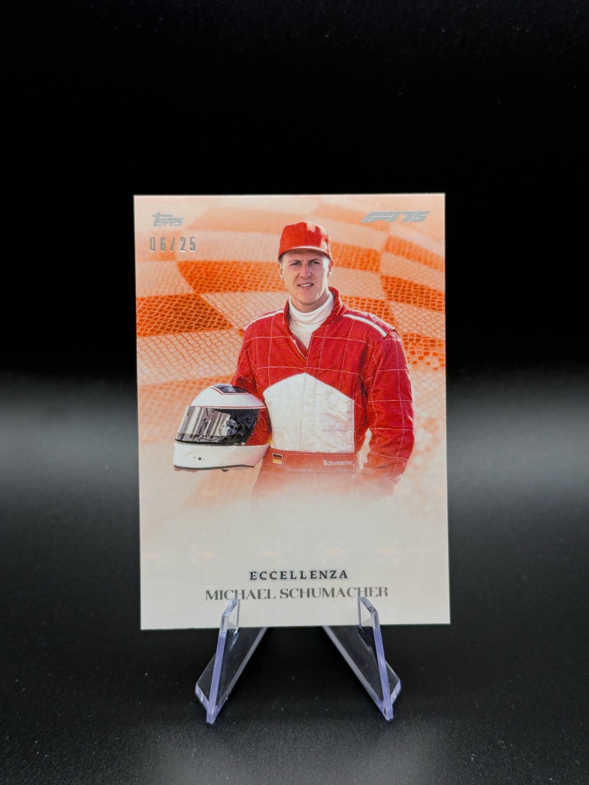 2025 Topps Eccellenza F1 Michael Schumacher Veterano, Orange /25
