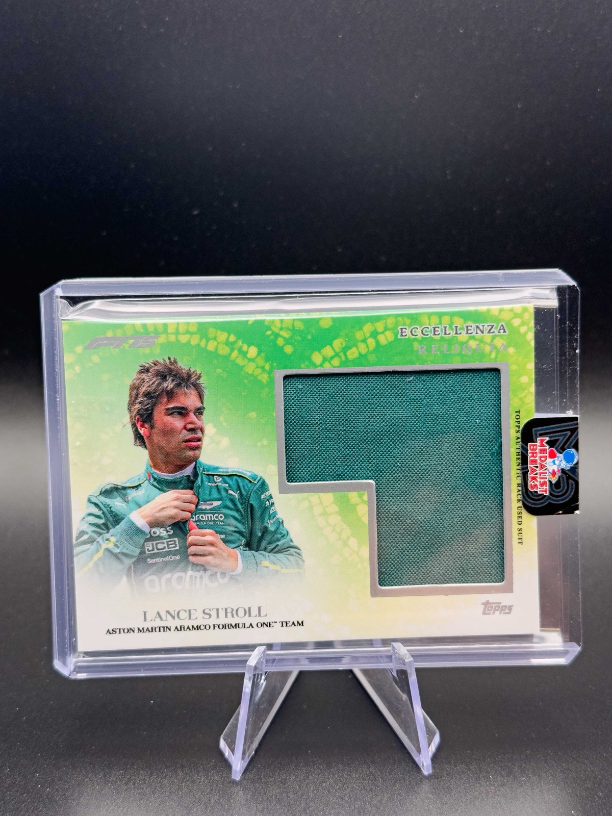 2025 Topps Eccellenza F1 Lance Stroll Reliquia Race-Used Relic, base