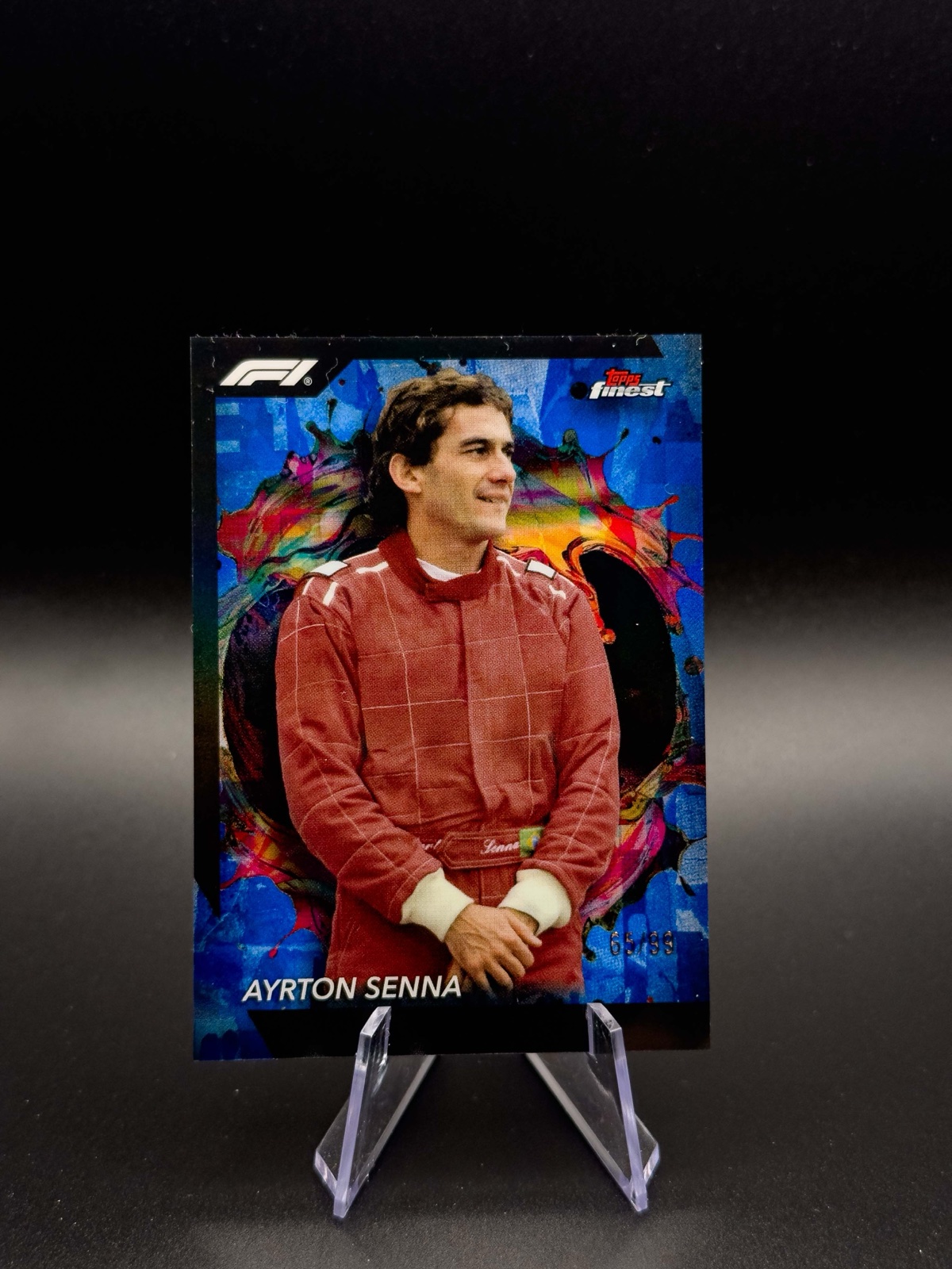 2024 Topps Finest F1 Ayrton Senna #274 Blue Ref, Rare /99